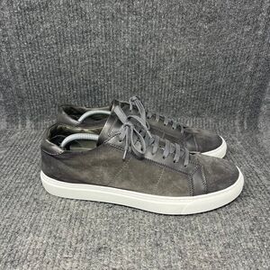 To Boot New York Derrick Suede Casual Sneakers Shoes Grey Leather Mens Size 13